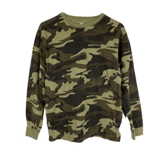 Faded Glory Kid’s Long Sleeve Camo Tee - Picture 1 of 7